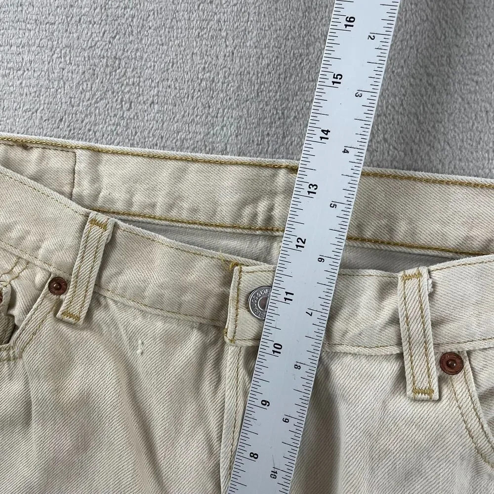 Vintage Levi's 501 XX Jeans Men 38 (Fits 34x29) Beige Straight Leg Grunge‎ Y2K
